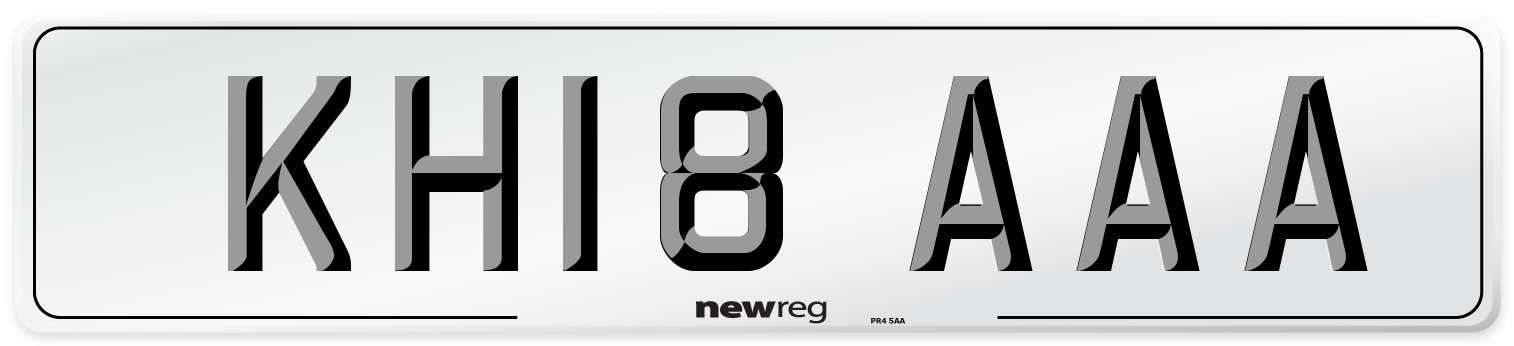 KH18 AAA Number Plate from New Reg